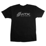 ATX LOGO TEE - BLACK W/CHARCOAL LOGO